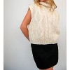 Women's Sleeveless Cable Knit Sweater - Cloud Ten - 3 of 3
