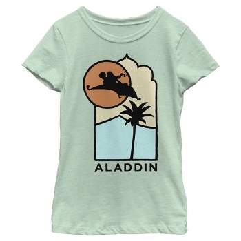 Men\'s Aladdin Character Frame T-shirt : Target