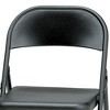 MECO Sudden Comfort All Steel Folding Chair Set with Steel Frame and Contoured Backrest for Indoor or Outdoor Events, (Set of 4) - 3 of 4