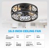 Airsurfer 16.5-Inch Matte Black Enclosed Ceiling Fans with Remote - 3 of 4