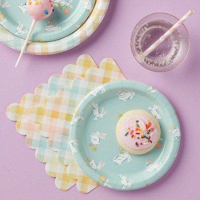 30ct Easter Plaid Lunch Napkins - Spritz™