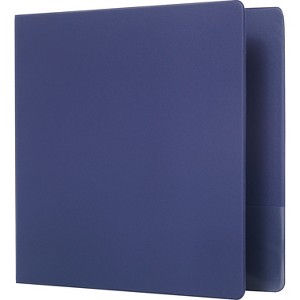 Staples Standard Binder w/Label Holder/D-Rings Blue 500 Sh Capacity 2" Ring 55379/26419 - 1 of 4