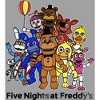 Five Nights At Freddy's Full Cast Boy's Heather Grey T-shirt - 2 of 2