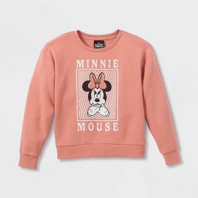 Girls' Disney Minnie Mouse Sweatshirt - Pink