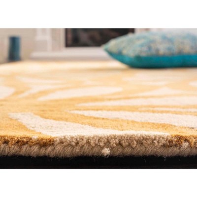 Luxurious Hand-Tufted Black Wool 6' x 9' Memory Foam Area Rug