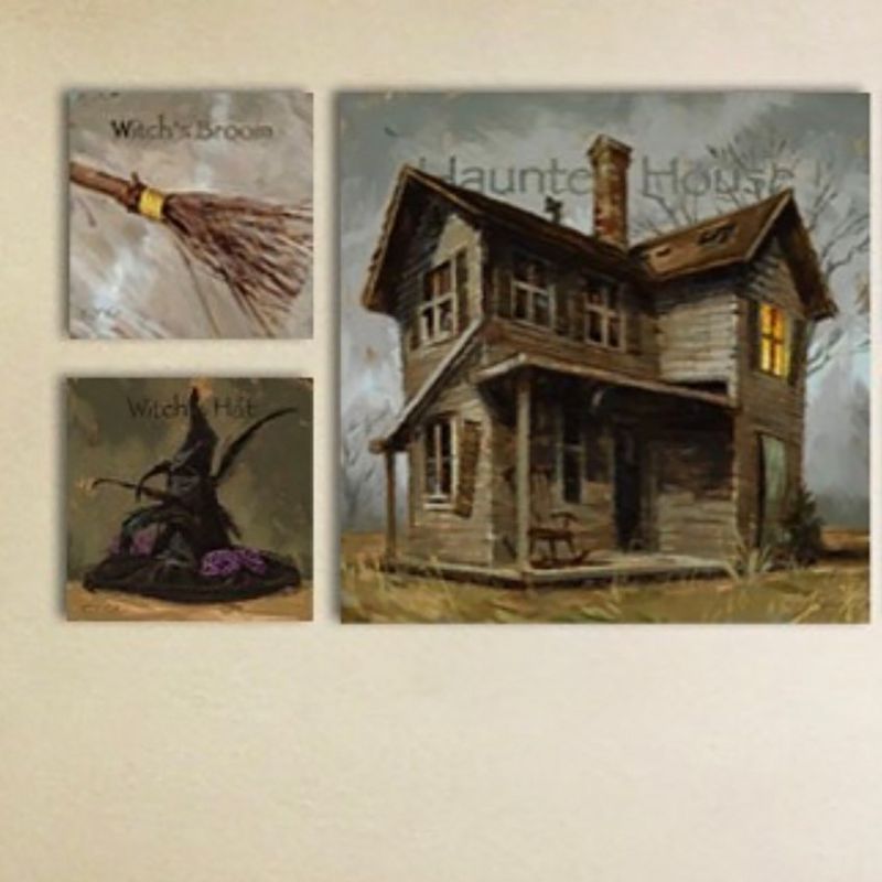 Sullivans Darren Gygi Witch's Broom Canvas, Museum Quality Giclee Print, Gallery Wrapped, Handcrafted in USA, 3 of 5