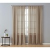 HLC.ME Monaco Decorative Ombre Lace Semi Sheer Light Filtering Rod Pocket Window Treatment Curtain Drapery Panels - Set of 2 - 2 of 4