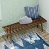 Max & Lily Mid-Century Solid Wood Entryway Bench - 2 of 4
