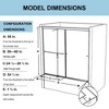 Semi-Frameless Bathtub Door, 6mm Clear Glass, Sliding - 4 of 4