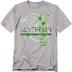 Harry Potter Slytherin Pattern Crest Adult T-Shirt - 1 of 4