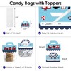 Big Dot of Happiness Railroad Party Crossing DIY Steam Train Birthday Party or Baby Shower Clear Goodie Favor Bag Labels Candy Bags with Toppers 24 Ct - 3 of 4