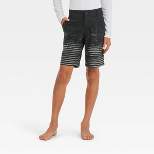 Boys' Hybrid Striped Swim Shorts - art class™ Gray