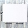 Hamilco 5x7 White Linen Textured Cardstock Paper Blank Index Cards Flat Card Stock 80lb Cover – 100 Pack - 3 of 4