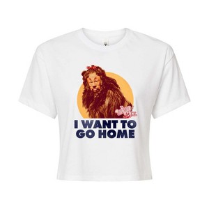 Women's - Wizard of Oz - Lion Home Cropped Graphic T-Shirt - 1 of 4
