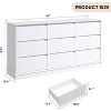 5/9/12 Drawer Chest Dresser with Wide Top, MDF Wood Storage Organizer for Bedroom, Living Room, White/Black/Green - 3 of 4