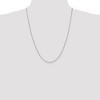 Black Bow Jewelry 0.9mm, 14k White Gold, Solid Franco Chain Necklace - 2 of 4