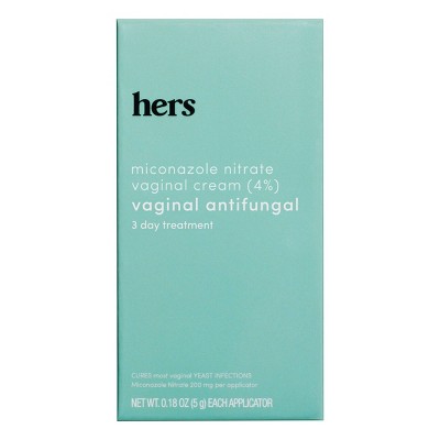 hers Miconazole Treats Yeast Infections and Vaginal Itching 3 Day Treatment - 0.18oz