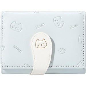 FATMOON Cute Cat Wallet for Women - Small & Portable PU Leather Bifold Card Holder with ID Window,Perfect for Daily Travel and Everyday Use - 1 of 4