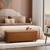 Whizmax Storage Ottoman Bench, Mid-Century Modern Storage Bench for Bedroom, Synthetic Leather with Stitching, Safety Hinges, Loads 680 Lb - 3 of 4
