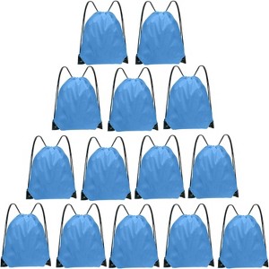 Bulk Drawstring Bags for Party Favors, Lightweight Sackpacks for Gym, School Events, Team Sports & Giveaways - 1 of 4