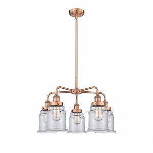 Canton - 5 Light Stem Hung Chandelier In Industrial Style-16.25 Inches Tall and 24 Inches Wide - 1 of 1