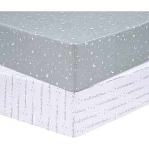 Sammy & Lou Baby 2 Pack Fitted Crib Sheet - 1 of 4