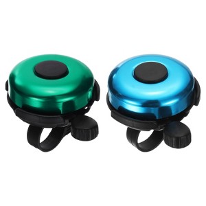 Unique Bargains Aluminum Loud Clear Sound Classic Scooters Bicycle Bells 2 Pcs 2.3" - 1 of 4