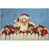 Primitives by Kathy Santa And Reindeer Entryway Christmas Indoor and Outdoor Door Mat Rug - 34" x 20" - 2 of 3