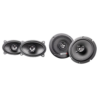 MB Quart Discus DK2-146 4x6 Inch Coax Speakers with DK2-116s 6.5 Inch Shallow Coax Speakers