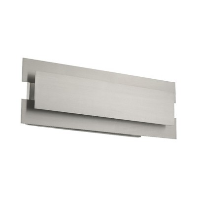 Modern Brushed Nickel 3-Light Vanity Wall Sconce