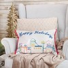 20” Embroidered “Happy Holidays” Throw Pillow - National Tree Company - 2 of 4