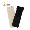 INSPIRE CHIC Women's Elastic Bra Hook Strap Extensions 3 Rows 2 Pcs - 2 of 4