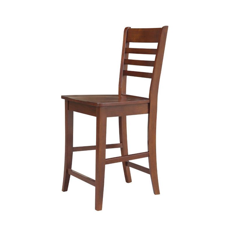 Counter Height Barstool Roma Solid Wood Espresso - International Concepts, 5 of 15