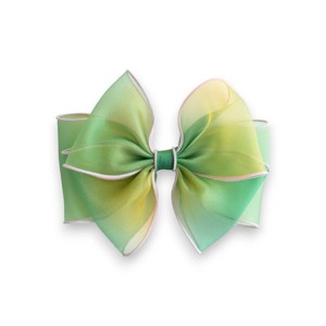 Summer Crystal - Organza Bow Hair Clip with Long Flowing Ribbons - 1 Pack - 1 of 4