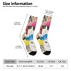 Merry Chritmas Cat Women Printed Crew Socks Funny Funky Socks Soft Polyester Novelty Gifts for Artists Men - 2 of 4