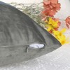 Unique Bargains Home Bedroom Indoor Outdoor Contrast Color Striped Velvet Throw Pillow Covers 2 Pcs - 4 of 4