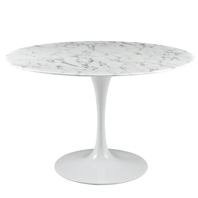 Lippa Round Artificial Marble Dining Table - Modway, 3 of 6