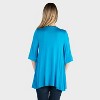 24seven Comfort Apparel Maternity Open Front Jacket with Elbow Sleeve - 2 of 3