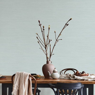 Seaglass Vinyl Peel and Stick Textured Wallpaper Roll
