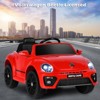 Infans 12V Kids Ride On Car Licensed Volkswagen Beetle w/ Remote Control & Music - 3 of 4