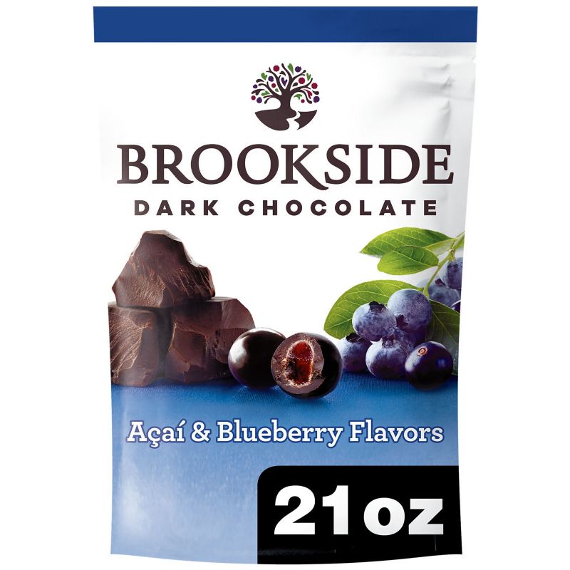 Brookside Acai & Blueberry Flavor Dark Chocolate Candies - 21oz, 1 of 9