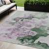 HomeRoots 5' X 8' Sage And Lavender Abstract Washable Indoor Outdoor Area Rug - 2 of 4