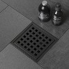 DOMETOUR 4 Inch Square Shower Floor Drain - 2 of 4