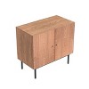 Etelifrank Mid-Century TV Stand with Adjustable Shelves – 31.5" Rustic Storage Cabinet for Living Room & Bedroom - 3 of 4