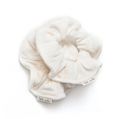 Kitsch Towel Scrunchie 2 Pack in Eco-Friendly White