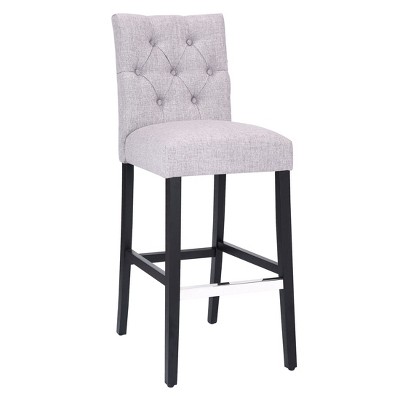 WestinTrends 29" Upholstered Linen Fabric Tufted Bar Stool Chair
