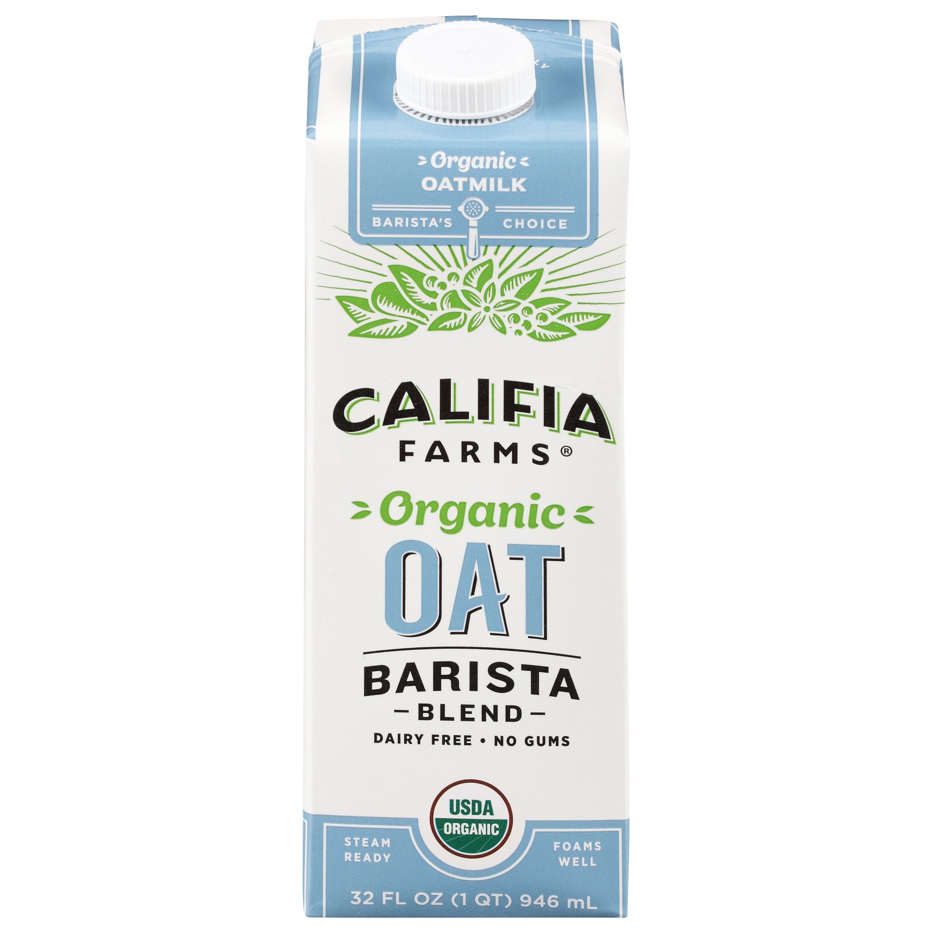 Califia Farms Organic Barista Blend Oatmilk 32 fl oz - Case of 6
