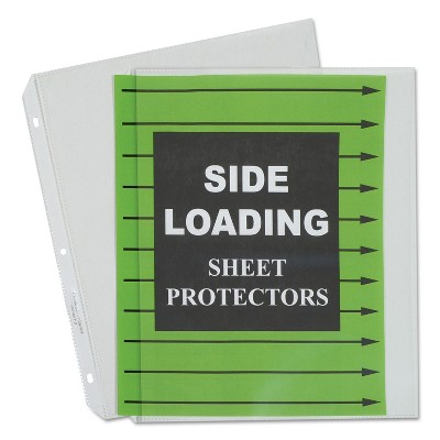 C-Line Side Loading Polypropylene Sheet Protector Clear 2" 11 x 8 1/2 50/BX 62313