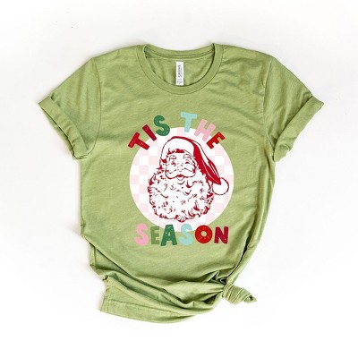 Simply Sage Market Women's Tis The Season Checkered Short Sleeve Graphic Tee