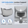 Racxily Ergonomic Office Chair,Mesh Desk Chair with Adjustable Lumbar Support and Headrest,Comfy Computer Chair,Recling Swivel Chair, Gray - 4 of 4